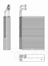 TYC Genera A/C Evaporator Core BMW Front                                     - 97229 - Image 2