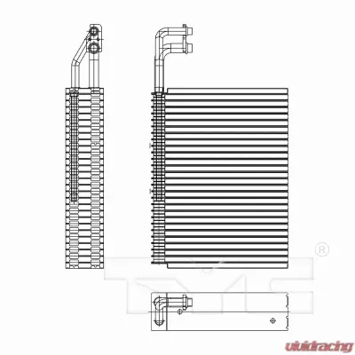 TYC Genera A/C Evaporator Core BMW Front - 97229