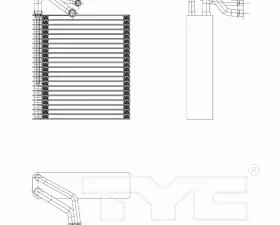 TYC Genera A/C Evaporator Core Mini Cooper 2002-2008