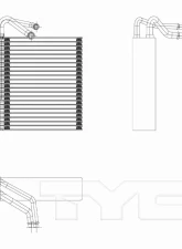 TYC Genera A/C Evaporator Core Mini Cooper 2002-2008                                     - 97230 - Image 2