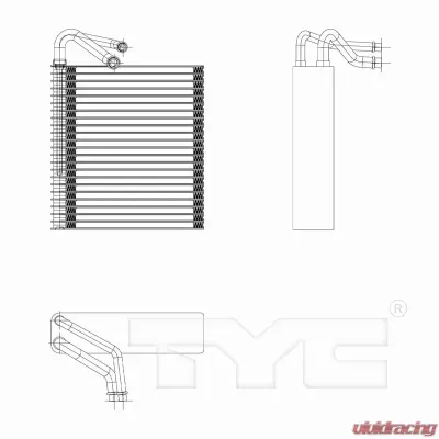 TYC Genera A/C Evaporator Core Mini Cooper 2002-2008 - 97230