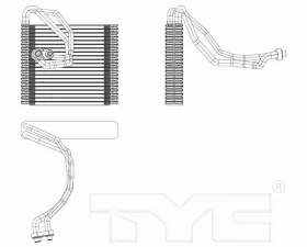 TYC Genera A/C Evaporator Core Dodge Dart Front 2013-2016
