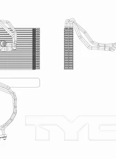 TYC Genera A/C Evaporator Core Dodge Dart Front 2013-2016                                     - 97231 - Image 2