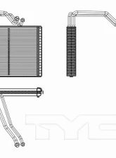 TYC Genera A/C Evaporator Core Ford Front 2011-2016                                     - 97232 - Image 3