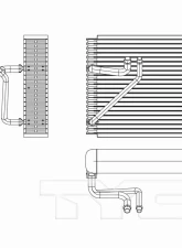 TYC Genera A/C Evaporator Core Nissan Front                                     - 97233 - Image 3