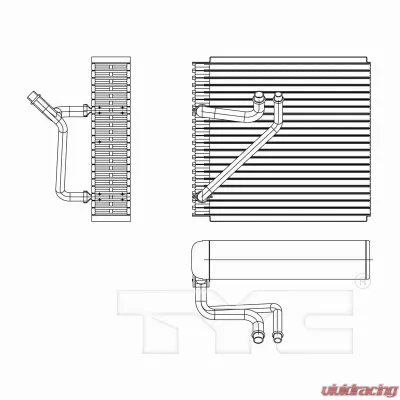 TYC Genera A/C Evaporator Core Nissan Front - 97233