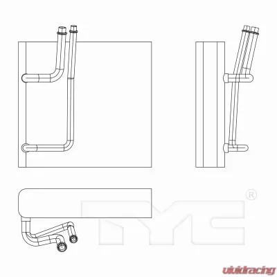 TYC Genera A/C Evaporator Core Nissan - 97234