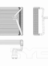 TYC Genera A/C Evaporator Core Hyundai Accent Front 2006-2011                                     - 97235 - Image 3