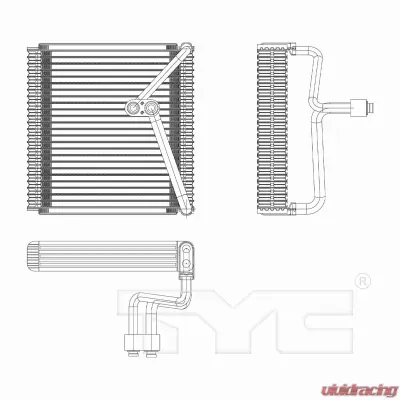 TYC Genera A/C Evaporator Core Hyundai Accent Front 2006-2011 - 97235