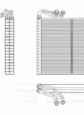 TYC Genera A/C Evaporator Core Front                                     - 97238 - Image 3