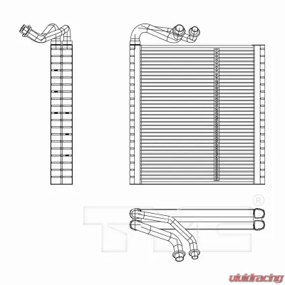 TYC Genera A/C Evaporator Core Front - 97238