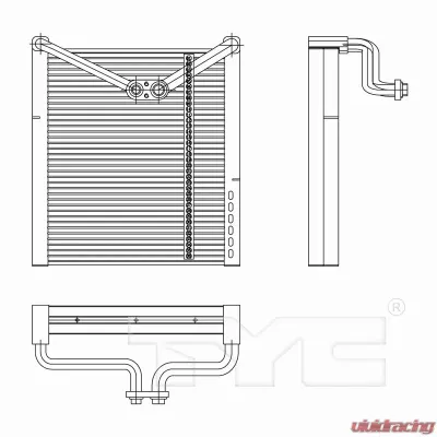 TYC Genera A/C Evaporator Core Mitsubishi Front - 97239