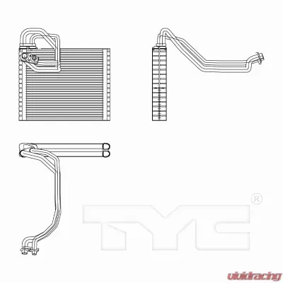 TYC Genera A/C Evaporator Core Front - 97241