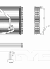 TYC Genera A/C Evaporator Core Kia Spectra Front 2005-2009                                     - 97246 - Image 3