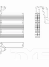 TYC Genera A/C Evaporator Core Ford Front                                     - 97248 - Image 3