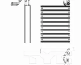 TYC Genera A/C Evaporator Core Front