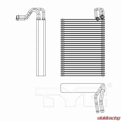 TYC Genera A/C Evaporator Core Front - 97251