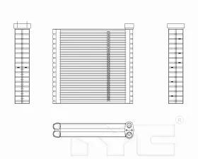 TYC Genera A/C Evaporator Core Nissan Versa Front 2007-2011