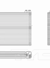 TYC Genera A/C Evaporator Core Toyota Highlander Front 2001-2007                                     - 97258 - Image 3