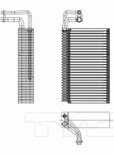 TYC Genera A/C Evaporator Core BMW Front                                     - 97259 - Image 3