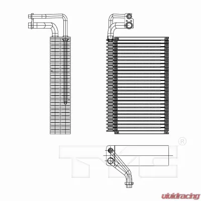 TYC Genera A/C Evaporator Core BMW Front - 97259