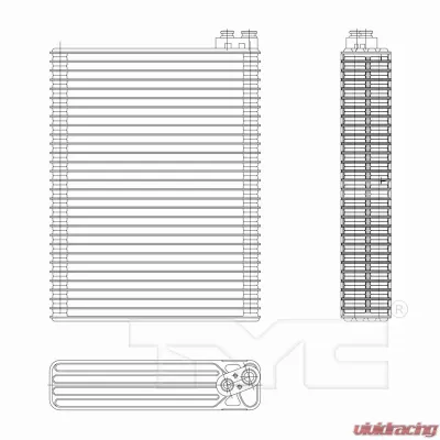 TYC Genera A/C Evaporator Core Cadillac Front - 97260