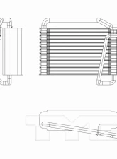 TYC Genera A/C Evaporator Core Rear                                     - 97261 - Image 3