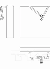 TYC Genera A/C Evaporator Core Front                                     - 97262 - Image 3