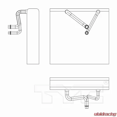 TYC Genera A/C Evaporator Core Front - 97262