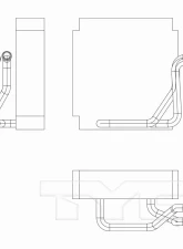TYC Genera A/C Evaporator Core Subaru Front                                     - 97263 - Image 3