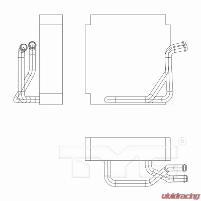 TYC Genera A/C Evaporator Core Subaru Front - 97263