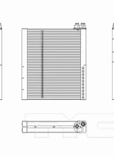 TYC Genera A/C Evaporator Core Front                                     - 97265 - Image 3