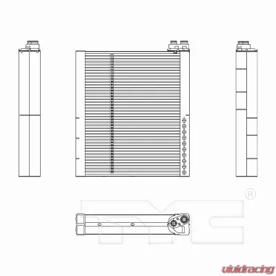 TYC Genera A/C Evaporator Core Front - 97265