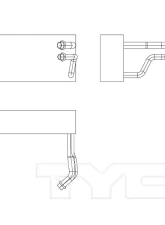 TYC Genera A/C Evaporator Core Rear                                     - 97267 - Image 3
