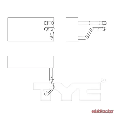 TYC Genera A/C Evaporator Core Rear - 97267