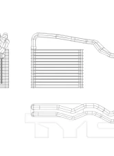 TYC Genera A/C Evaporator Core Dodge Journey Rear 2009-2011                                     - 97268 - Image 3