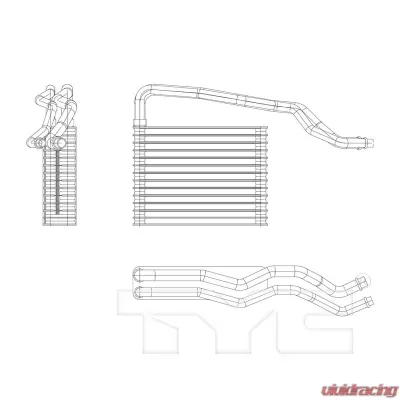 TYC Genera A/C Evaporator Core Dodge Journey Rear 2009-2011 - 97268