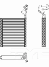 TYC Genera A/C Evaporator Core Honda Civic Front 2014-2015                                     - 97272 - Image 3