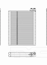 TYC Genera A/C Evaporator Core Land Rover Front                                     - 97273 - Image 3