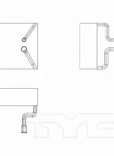 TYC Genera A/C Evaporator Core Front                                     - 97274 - Image 3