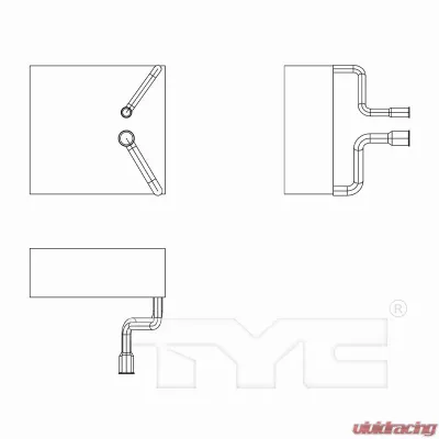 TYC Genera A/C Evaporator Core Front - 97274