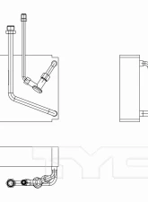 TYC Genera A/C Evaporator Core Mazda Protege Front 2001-2003                                     - 97275 - Image 3