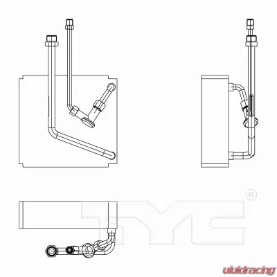 TYC Genera A/C Evaporator Core Mazda Protege Front 2001-2003 - 97275
