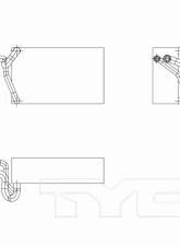 TYC Genera A/C Evaporator Core Jeep Commander Rear 2006-2010                                     - 97276 - Image 3