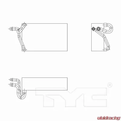 TYC Genera A/C Evaporator Core Jeep Commander Rear 2006-2010 - 97276