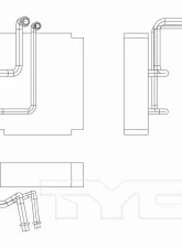 TYC Genera A/C Evaporator Core Front                                     - 97277 - Image 3