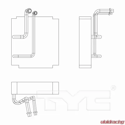 TYC Genera A/C Evaporator Core Front - 97277