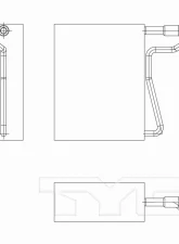 TYC Genera A/C Evaporator Core Ford Mustang Front 1996-2004                                     - 97279 - Image 3