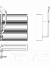 TYC Genera A/C Evaporator Core Nissan Quest Front 2004-2009                                     - 97280 - Image 3