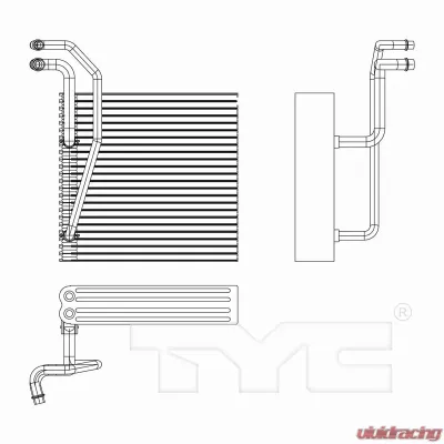 TYC Genera A/C Evaporator Core Nissan Quest Front 2004-2009 - 97280